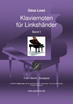 Klaviernoten für Linkshänder - Band I