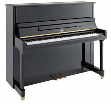 Irmler P 125 - black polished + Loso Klavierschule Band 1,2 und 3 mit DVD oder Online-Zugang