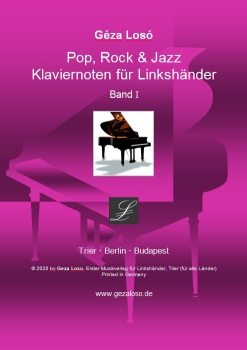 Pop, Rock & Jazz Klaviernoten für Linkshänder