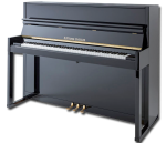 Blüthner-Haessler special Model BH 116 - black polished + Loso Klavierschule Band 1,2 und 3 mit DVD oder Online-Zugang